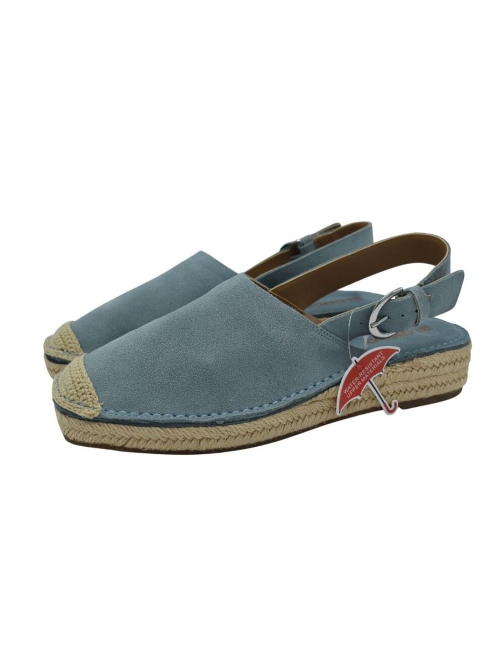 Blondo Womens Size‎ 8 Hiliana Blue Suede Espadrille Sling Back Sandals Shoes